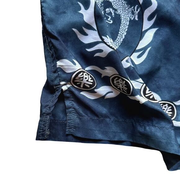 VTG Y2K Utility Dragon SS Button Up Shirt Mens M EUC - Picture 4 of 8